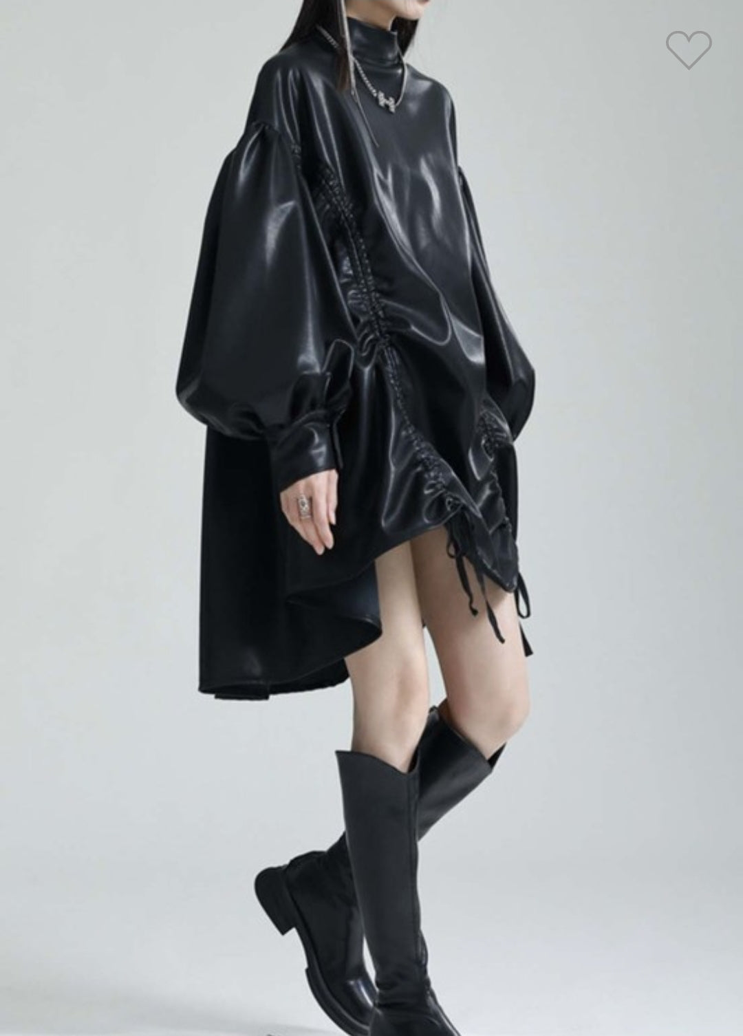 Vegan leather dress