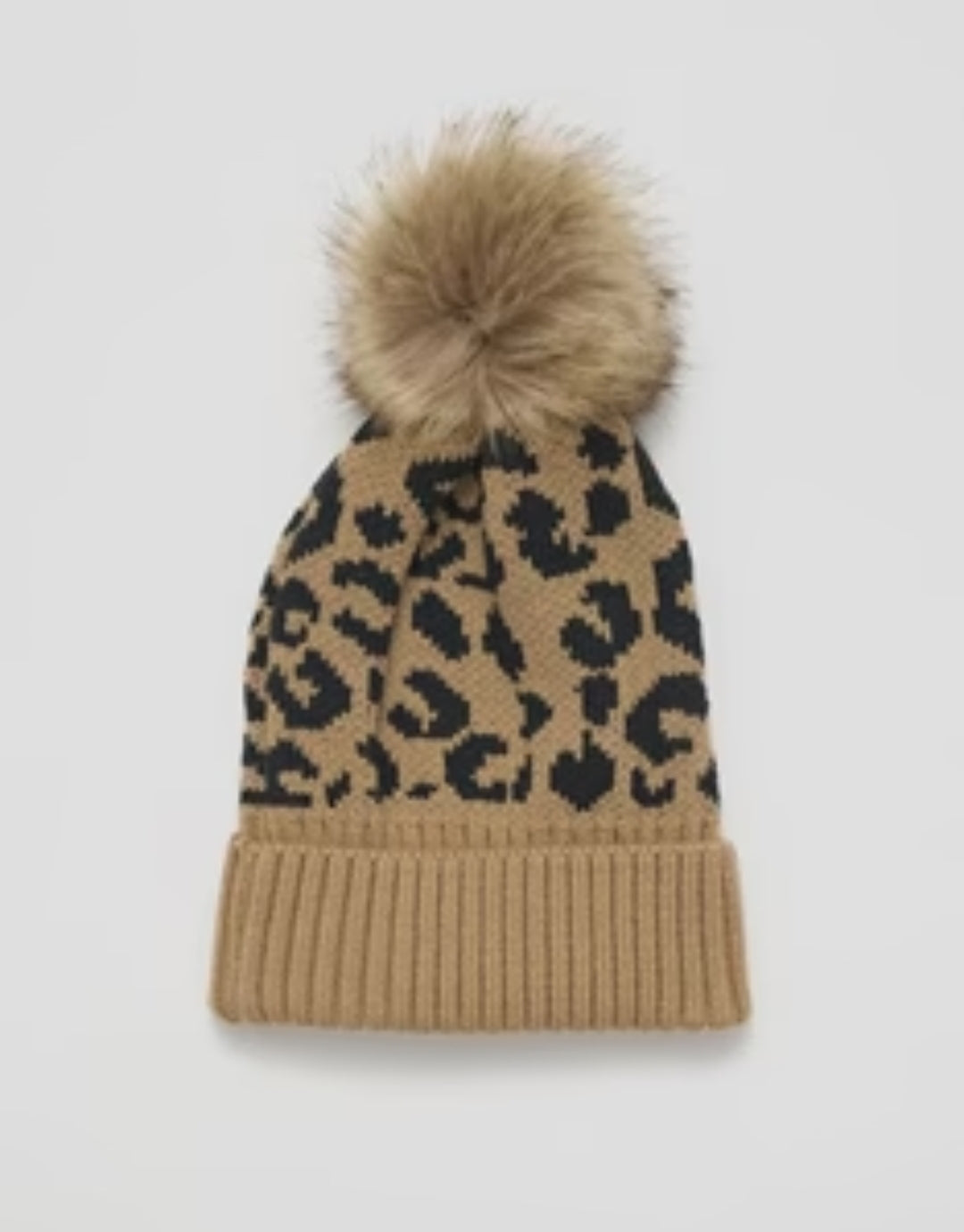 Cheetah Puff Beanie